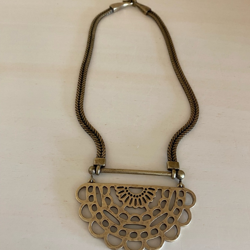 Boho Lucky Brand Medallion Necklace